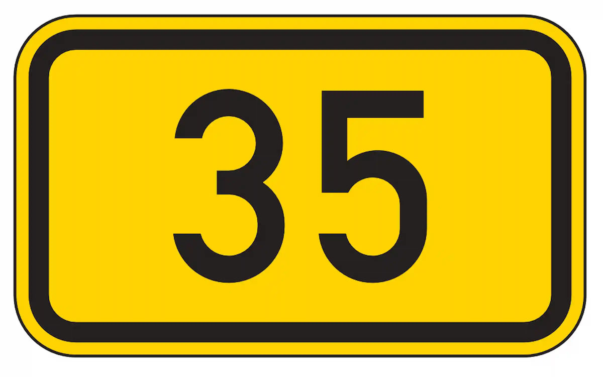 Verkehrszeichen "Bundesstraßen"- VZ 401