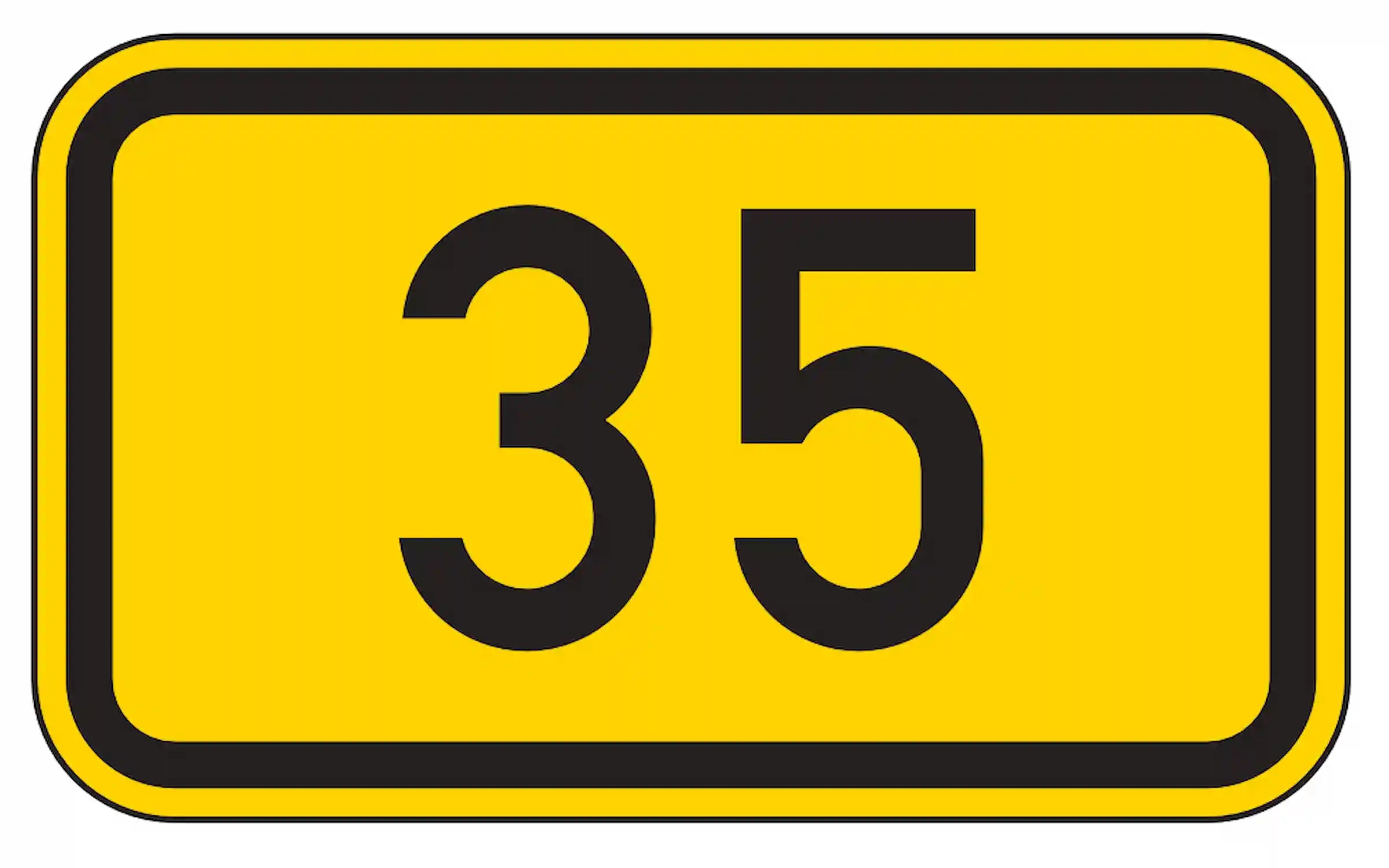 Verkehrszeichen "Bundesstraßen"- VZ 401