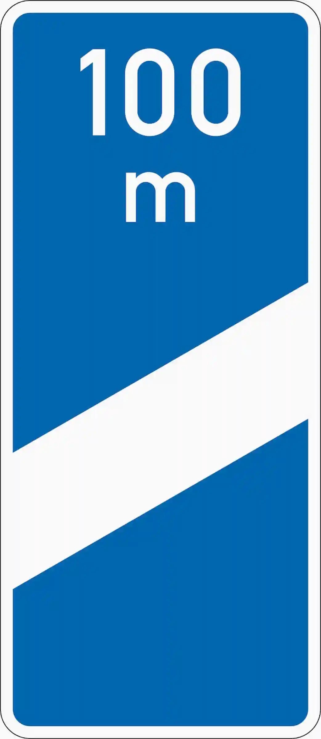 Verkehrszeichen 450-50 „Ankündigungsbake einstreifig“ - VZ 450-50