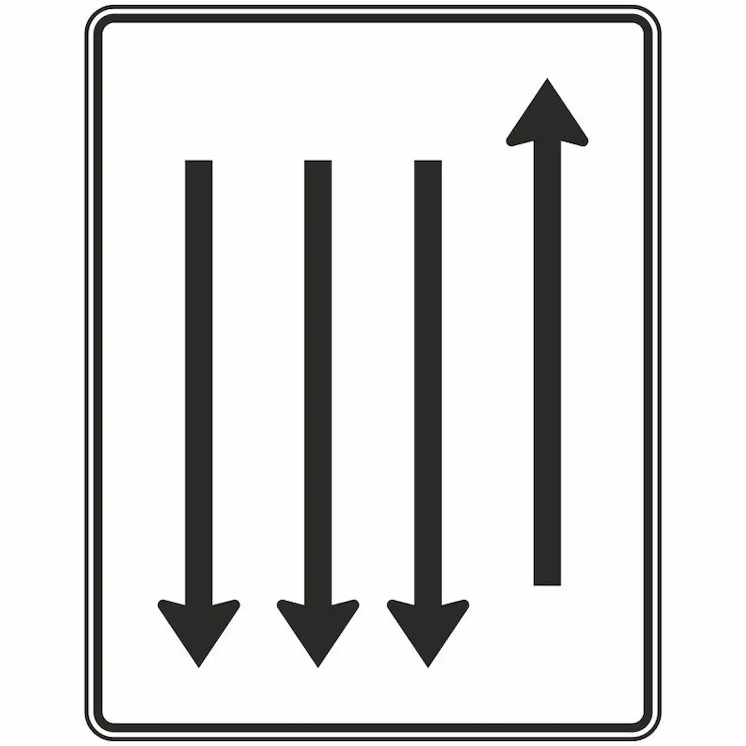 Verkehrszeichen 522-38 „Fahrstreifentafel“ - VZ 522-38