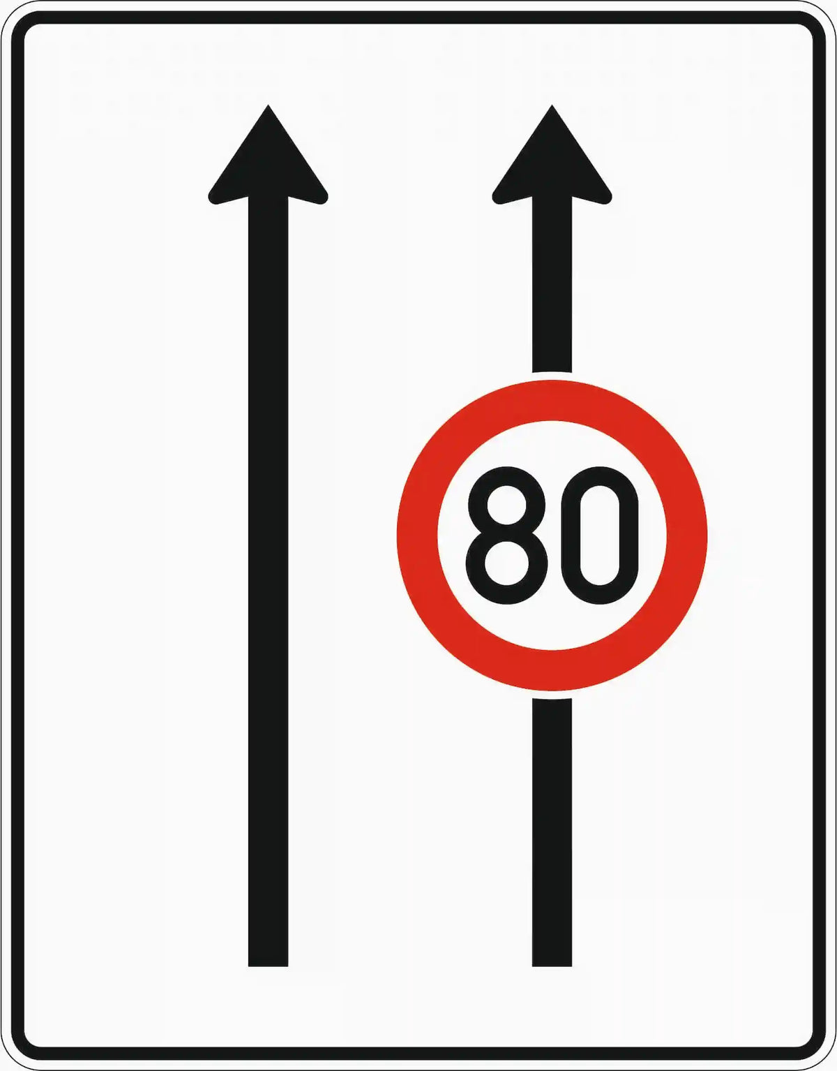 Verkehrszeichen 523-30 „Fahrstreifentafel“- VZ 523-30