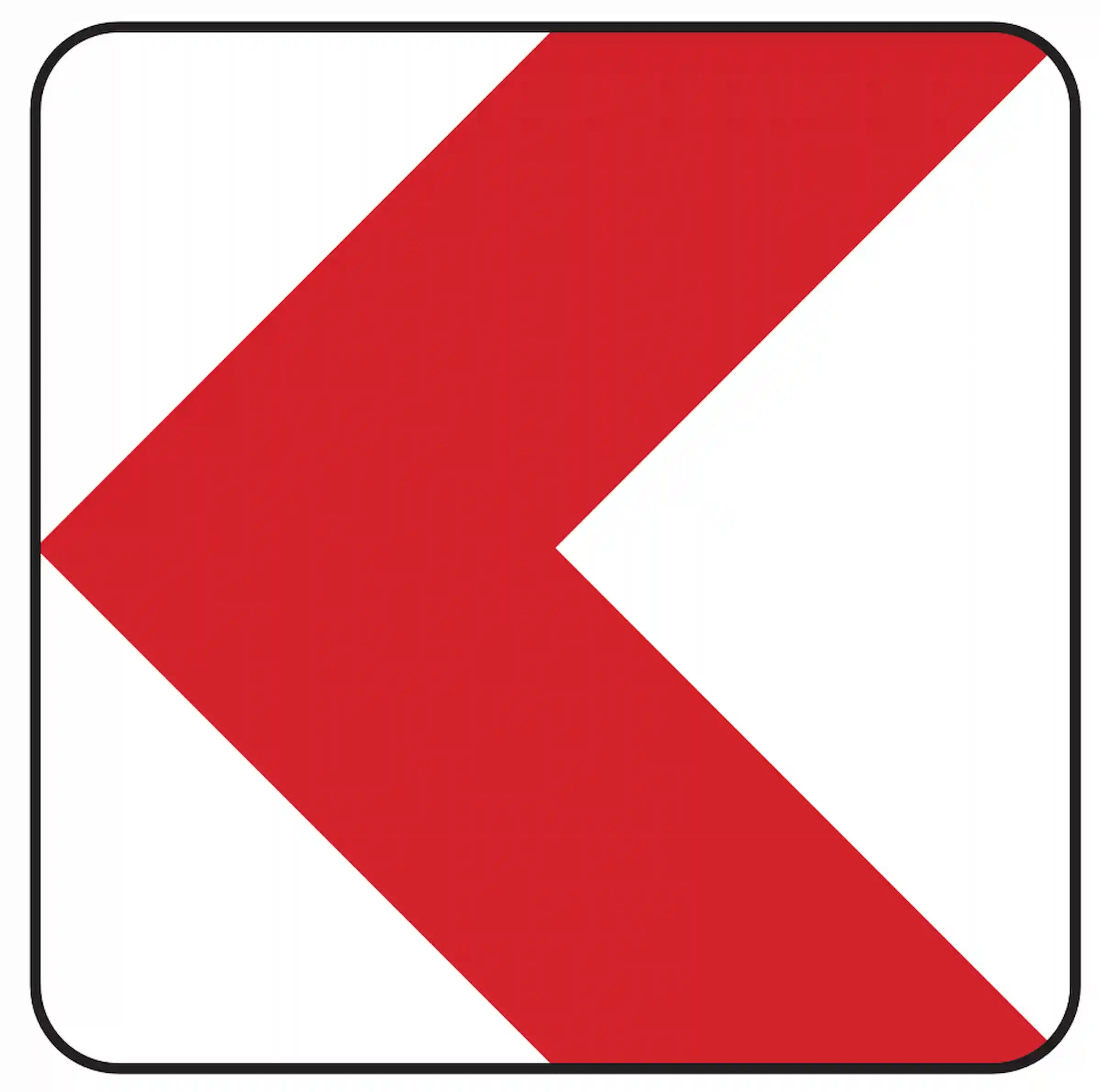 Verkehrszeichen "Leitplatte, Aufstellung rechts" - VZ 625-10