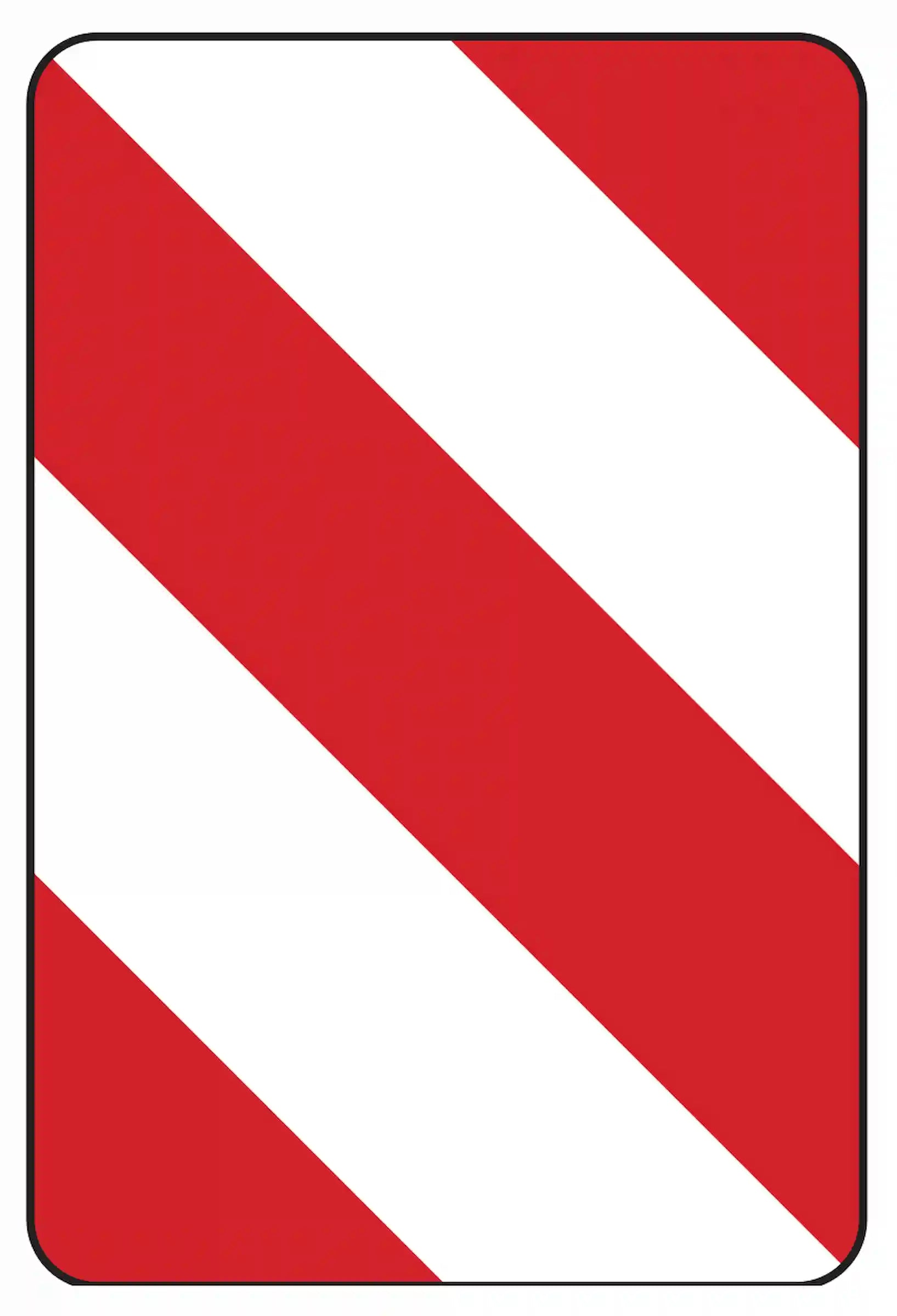 Verkehrszeichen 626-20 „Leitplatte Aufstellung links“ - VZ 626-20