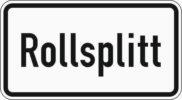 Verkehrszeichen "Rollsplitt" - VZ 1007-32