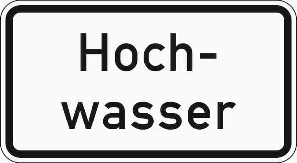 Verkehrszeichen "Hochwasser" - VZ 1007-51