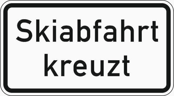 Verkehrszeichen "Skiabfahrt kreuzt" - VZ 1007-55