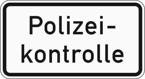 Verkehrszeichen "Polizeikontrolle" - VZ 1007-58