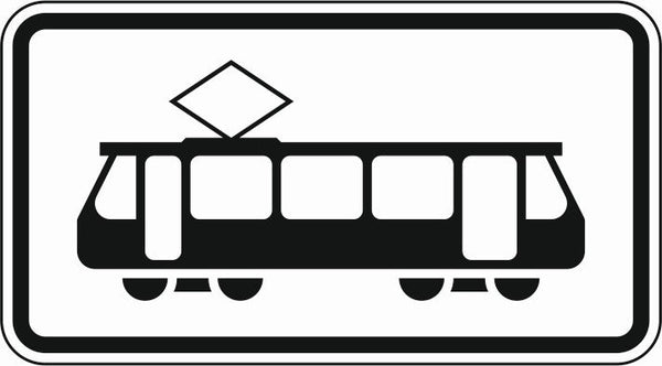 Verkehrszeichen "Straßenbahn" - VZ 1010-56