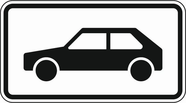 Verkehrszeichen "Personenkraftwagen" - VZ 1010-58