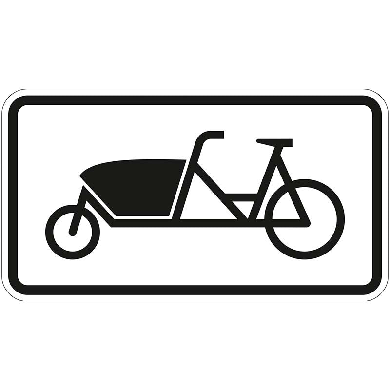 Verkehrszeichen "Fahrrad zum Transport von Gütern oder Personen, Lastenfahrrad" - VZ 1010-69