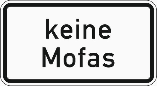 Verkehrszeichen "Keine Mofas" - VZ 1012-33