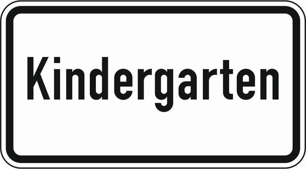 Verkehrszeichen "Kindergarten" - VZ 1012-51