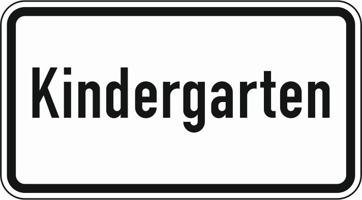 Verkehrszeichen "Kindergarten" - VZ 1012-51