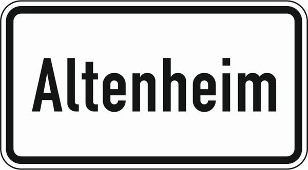 Verkehrszeichen "Altenheim" - VZ 1012-52