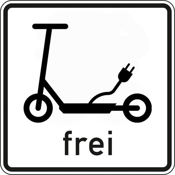 Verkehrszeichen "Elektrokleinstfahrzeuge frei" - VZ 1022-16
