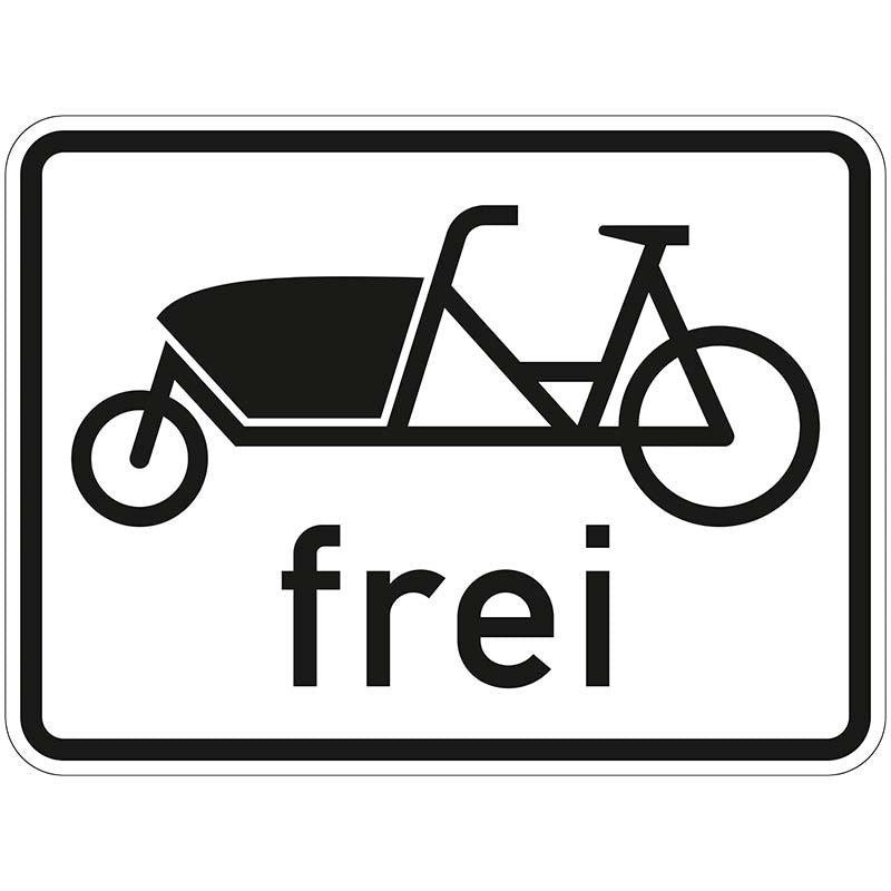 Verkehrszeichen "Lastenfahrräder frei" - VZ 1022-17
