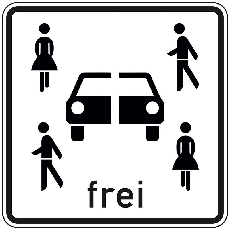 Verkehrszeichen "Carsharingfahrzeuge frei" - VZ 1024-21