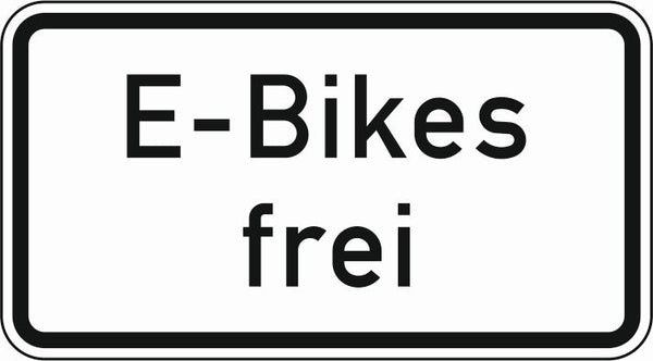 Verkehrszeichen "E-Bikes frei" - VZ 1026-63