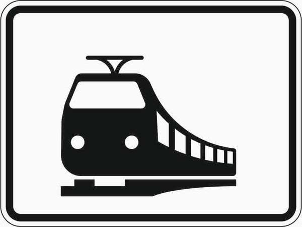 Verkehrszeichen "Nur Schienenbahnen" - VZ 1048-18