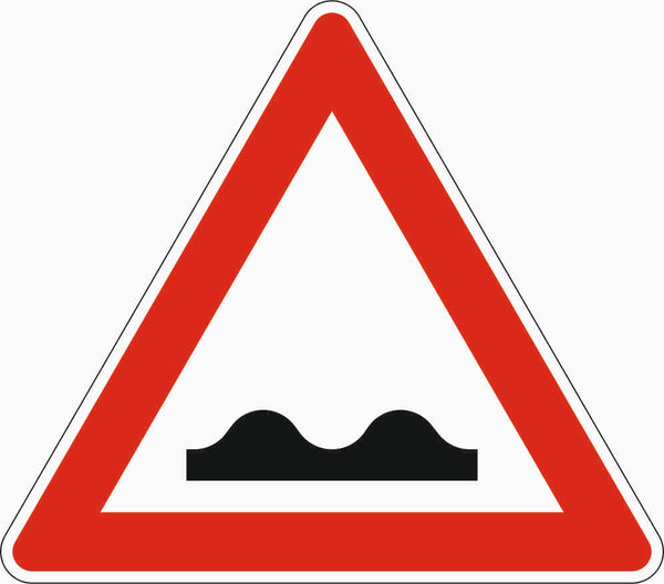 Verkehrszeichen "Unebene Fahrbahn " - VZ 112