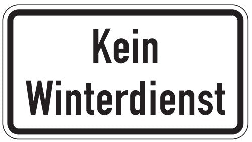 Verkehrszeichen "Winterdienst" - VZ 2001