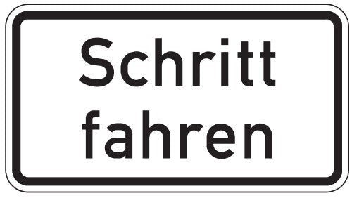 Verkehrszeichen "Schritt fahren" - VZ 2101