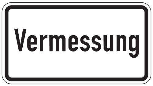 Verkehrszeichen "Vermessung" - VZ 2121
