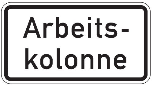 Verkehrszeichen "Arbeitskolonne" - VZ 2123
