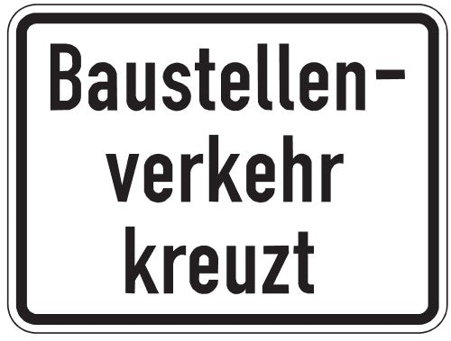 Verkehrszeichen "Baustellenverkehr kreuzt" - VZ 2132