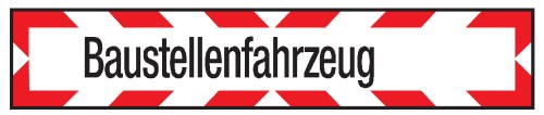 Verkehrszeichen "Baustellenfahrzeug"