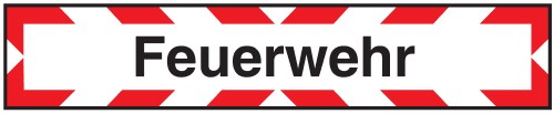 Verkehrszeichen "Feuerwehr (mit Saugfüßen)"