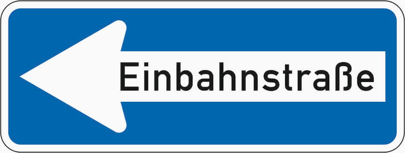 Verkehrszeichen "Einbahnstraße linksweisend" - VZ 220-10