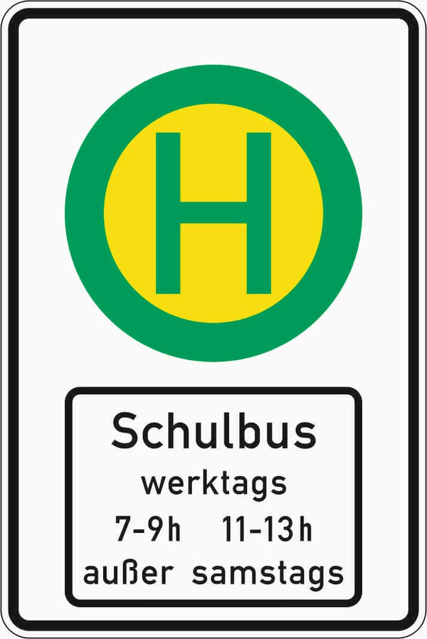 Verkehrszeichen "Schulbushaltestelle" - VZ 224-51