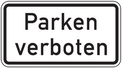 Verkehrszeichen "Parken verboten" - VZ 2427