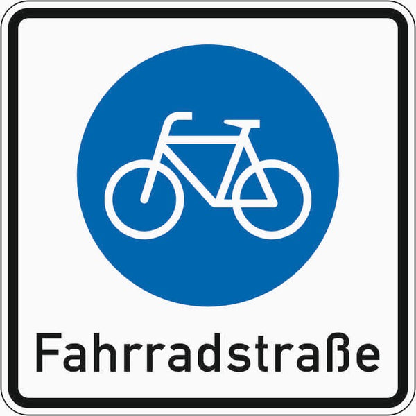 Verkehrszeichen "Beginn einer Fahrradstraße" - VZ 244.1