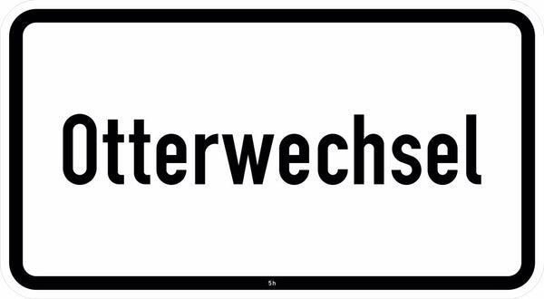 Verkehrszeichen "Otterwechsel" - VZ 2537