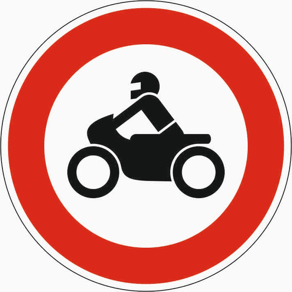 Verkehrszeichen "Verbot für Krafträder" - VZ 255