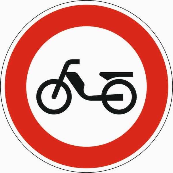 Verkehrszeichen "Verbot für Mofa" - VZ 257-50