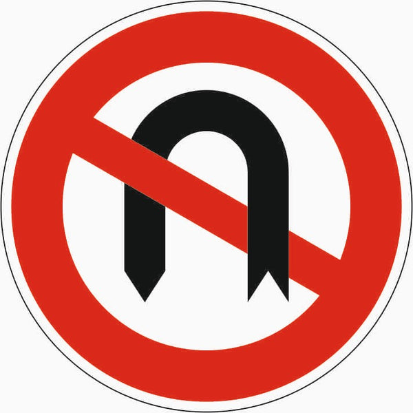 Verkehrszeichen "Verbot des Wendens" - VZ 272