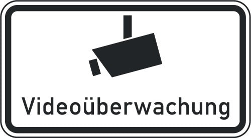 Verkehrszeichen "Kamerasymbol - Videoüberwachung" - VZ 2841