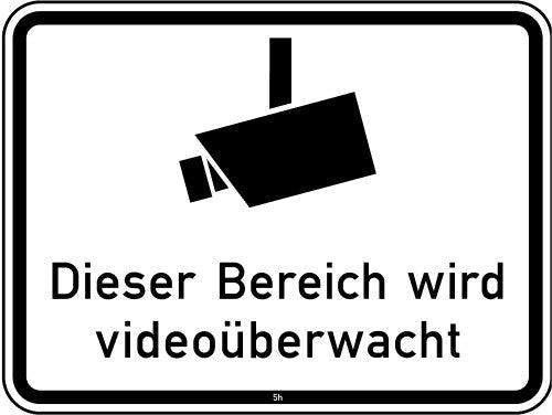 Verkehrszeichen "Kamerasymbol - Dieser Bereich wird videoüberwacht" - VZ 2842