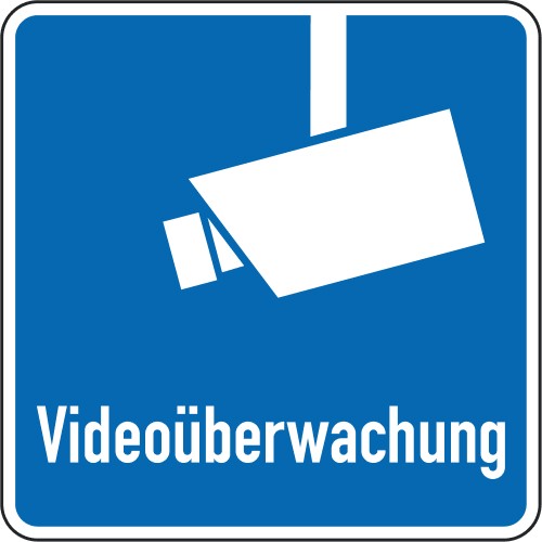 Verkehrszeichen "Kamerasymbol - Videoüberwachung" - VZ 2844