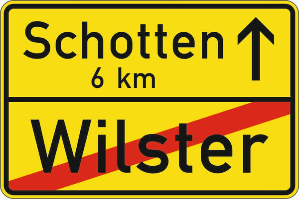 Verkehrszeichen "Ortstafel Rückseite" - VZ 311