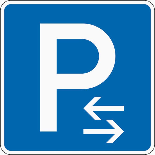 Verkehrszeichen "Parken Mitte (Aufstellung rechts)" - VZ 314-30