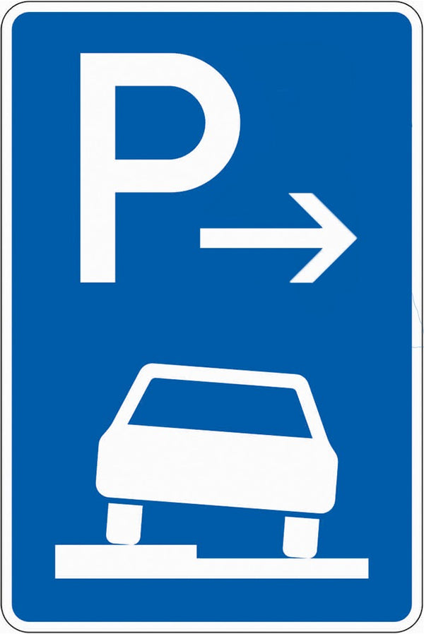Verkehrszeichen "Parken auf Gehwegen Anfang" - VZ 315-51