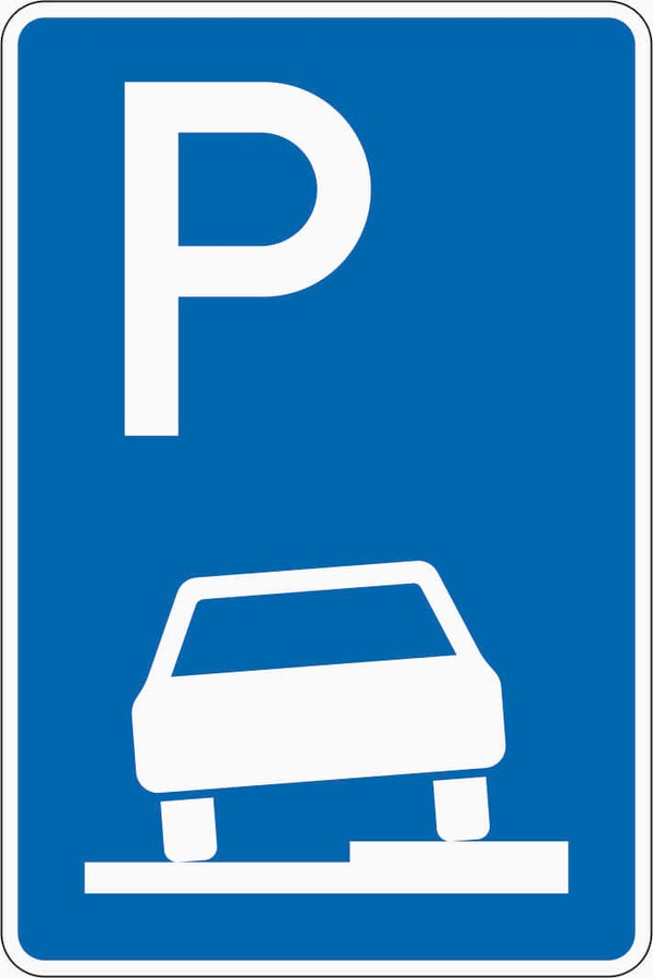 Verkehrszeichen "Parken auf Gehwegen" - VZ 315-55