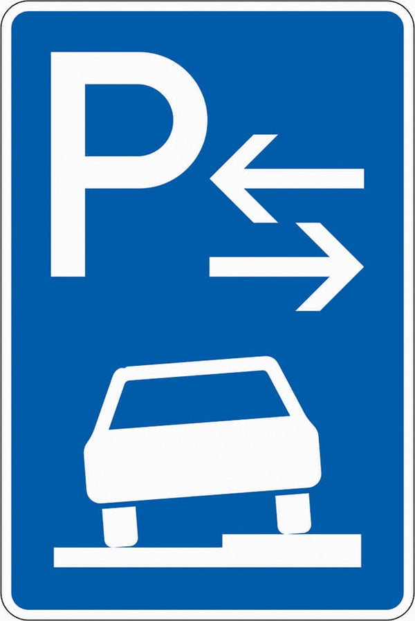 Verkehrszeichen "Parken auf Gehwegen Mitte" - VZ 315-58