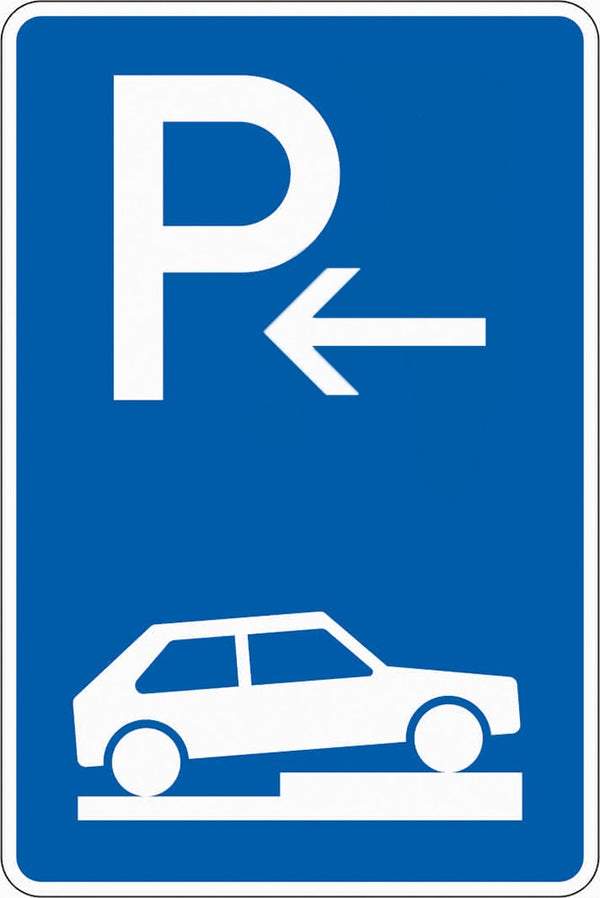 Verkehrszeichen "Parken auf Gehwegen Anfang" - VZ 315-76