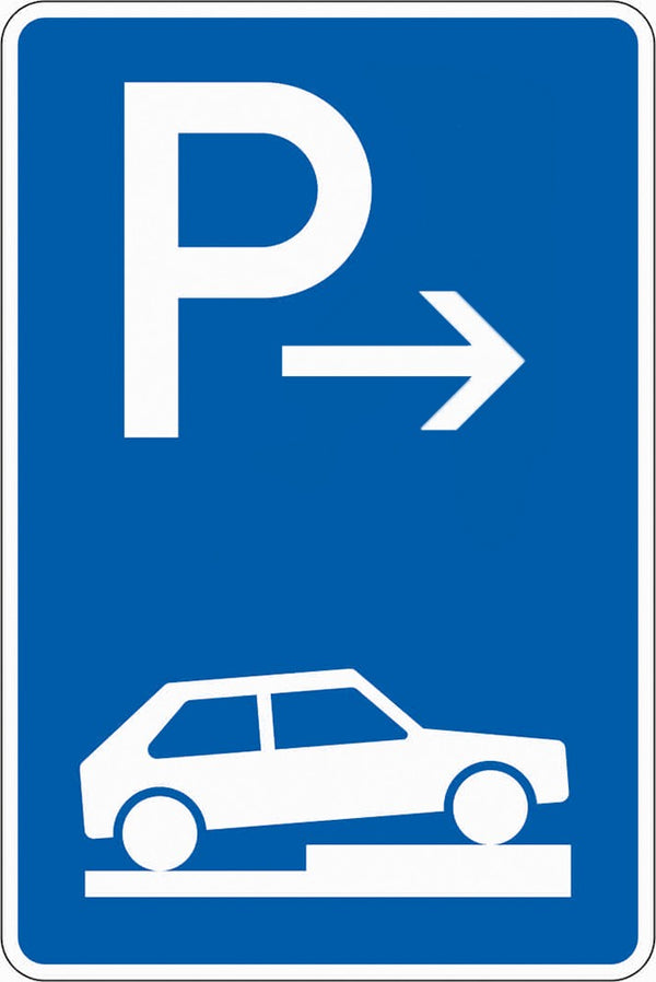 Verkehrszeichen "Parken auf Gehwegen Ende" - VZ 315-77