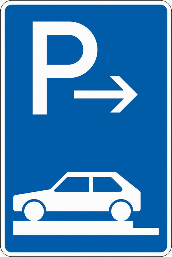 Verkehrszeichen "Parken auf Gehwegen Anfang" - VZ 315-81